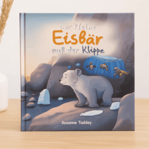 Der kleine Eisbär auf der Klippe - gedruckt